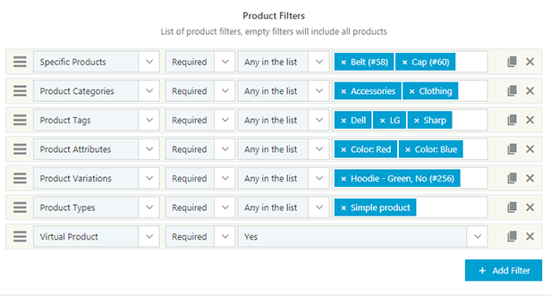 Dynamic Pricing & Discounts for WooCommerce - Product Filters